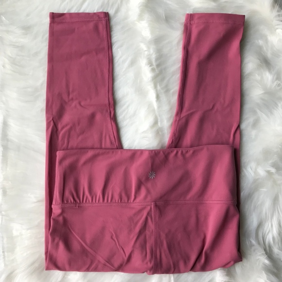 NWOT Athleta Pink Elation Capri Leggings - Picture 4 of 6